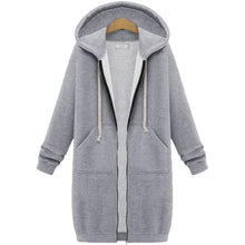 Klassische Lange Damen Strickjacke - Weich & Warm – Grau