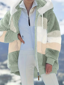 Kapuzenjacke In Midlänge - Theresa – Grün