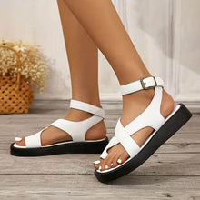 Karin | Damen Orthopädische Zehensteg Sandalen Komfort – Weiß