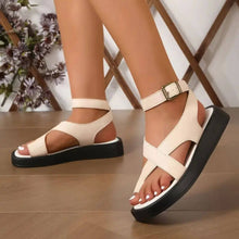 Karin | Damen Orthopädische Zehensteg Sandalen Komfort – Beige