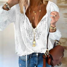 Kathrin | Moderne Boho Chic Bluse – Weiß