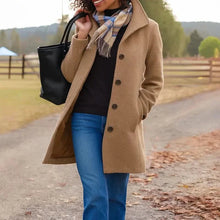 Danla – Langarmmantel Mit Taschen – Khaki