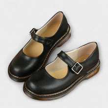 Klassischer Mary-Jane-Flachschuh - Kira – Schwarz