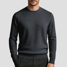 Klassischer Rundkragen-Pullover - Ludwig – Dunkelgrau