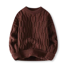 Klassischer Strickpullover für Stil und Wärme – Braun