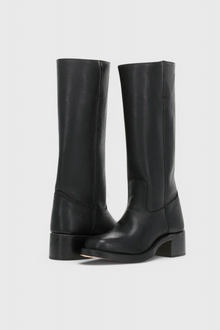 Kniehoher Schlupfstiefel - Jennifer – Schwarz