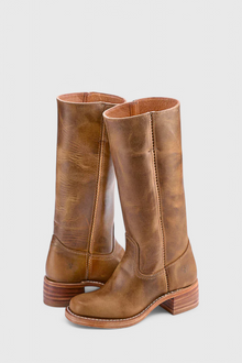 Kniehoher Schlupfstiefel - Jennifer – Hellbraun