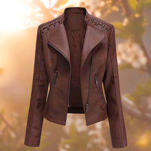 DEBY- Die stylische und einzigartige Lederjacke – Dunkelbraun