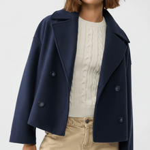 Kurze Zweireihige Jacke - Dorothea – Dunkelblau