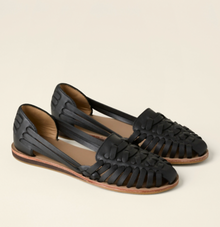 Johanna - Damen Puppenschuhe erspielter Stil – Schwarz