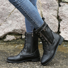 Greta | Damen Orthopädische Winterstiefel mit Schnürung – Schwarz