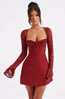 Colette | Unwiderstehlich Charmant | Luxuriöses Partykleid – Rot