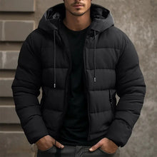 Stylische Warme Winterjacke für Herren – Schwarz