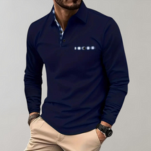 Herren Langarm-T-Shirt - Atmungsaktiv und Bequem – Marineblau