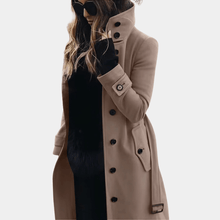 Langer Taillierter Trenchcoat - Alicia – Khaki