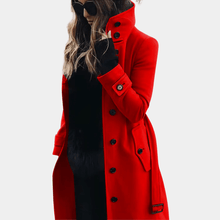 Langer Taillierter Trenchcoat - Alicia – Rot