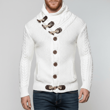 Lässiger Grobstrick-Cardigan - Ferdinand – Weiß