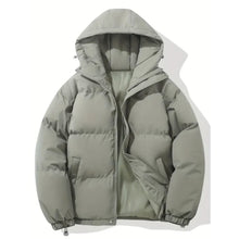Leon | Warme Pufferjacke für Herren Winter Regular Fit – Hellgrau