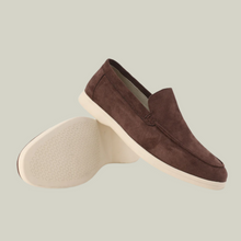 Anton – Eleganter Loafer aus Wildleder – Braun