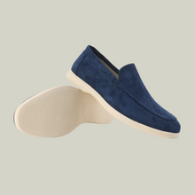 Anton – Eleganter Loafer aus Wildleder – Marineblau