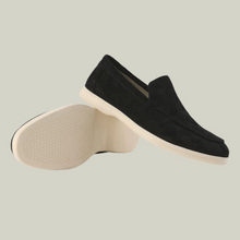 Anton – Eleganter Loafer aus Wildleder – Schwarz