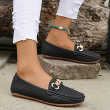 LoraSoft™ – Stilvolle Damen Loafers aus hochwertigem Leder – Schwarz