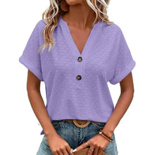 Kitty - Elegantes Damen-Top mit V-Ausschnitt – Lila