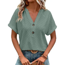 Kitty - Elegantes Damen-Top mit V-Ausschnitt – Grün