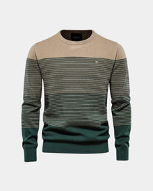 Lukas | Herren Pullover Rundhalsausschnitt – Rundhals Pullover Herren Klassisch – Dunkelgrün