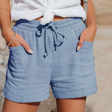 Luxe High‑Waist Shorts Damen – modisch & bequem – Blau