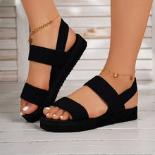 LunaFlex™ – Moderne Damen Hausschuhe mit Elastikriemen – Schwarz