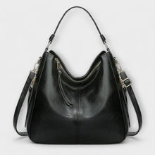 Elegante lässige Schultertasche – Schwarz