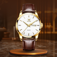 van Baerle® - Luxuriöse Business-Leder-Uhr – Weiß
