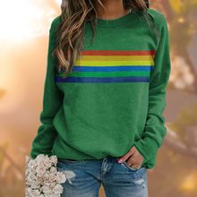 Warmer Damen-Pullover mit Rundhalsausschnitt – Grün