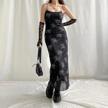 Bianca® | Vintage-Spitzenkleid mit Blumenmuster und transparentem Overlay – Schwarz
