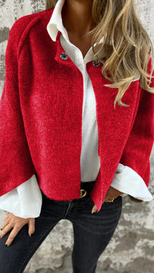 Modische Übergangsjacke für Damen | Warme – Rot