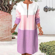 Elegantes Damen Cocktailkleid mit Rundhalsausschnitt – Rosa