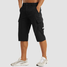 Schnelltrocknende Herren Cargo Shorts – Schwarz