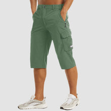 Schnelltrocknende Herren Cargo Shorts – Grün