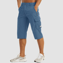 Schnelltrocknende Herren Cargo Shorts – Hellblau