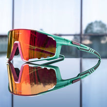 Aerovex - Verspiegelte Rundum Geschlossene Fahrrad Sonnenbrille – Minz-Spritzer