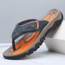 Bastian - Edle Ledersandalen – Grau
