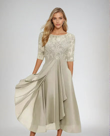 Vireya - Luxuriöses Abendkleid – Weiß