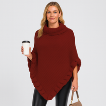 Maribeth | Cardigan mit Kunstpelzbesatz und asymmetrischem Saum – Karmesinrot
