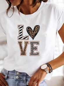Marina | Lässiges locker sitzendes Sommer T Shirt – Liebe