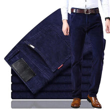 Stilvolle Ribcord Herrenhose - Kenny – Dunkelblau