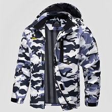 Febous - Trendige Winterjacke für Herren – Weißgrau