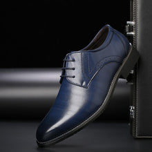 Chris | Schnürung Classic-Fit Schnürschuhe – Blau