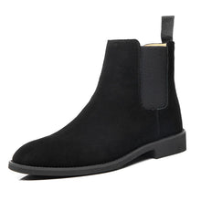 Raphael | Schlupf Hoher Schaft Chelsea-Stiefel – Schwarz