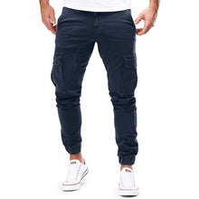 Folke - Lockere Cargo Hose Mit Tasche – Blau